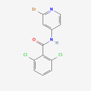 molecular formula C12H7BrCl2N2O B595473 N-(2-Bromopyridin-4-yl)-2,6-dichlorobenzamide CAS No. 1258298-00-8