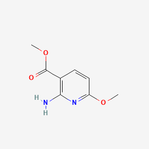 molecular formula C8H10N2O3 B595477 Methyl 2-amino-6-methoxynicotinate CAS No. 1227048-93-2