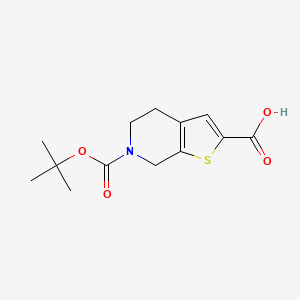 6-(tert-Butoxycarbonyl)-4,5,6,7-tetrahydrothieno[2,3-c]pyridine-2-carboxylic acid