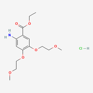 Ethyl 2-amino-4,5-bis(2-methoxyethoxy)benzoate hydrochloride