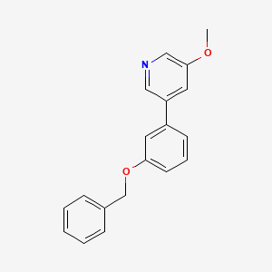 3-[3-(Benzyloxy)phenyl]-5-methoxypyridine