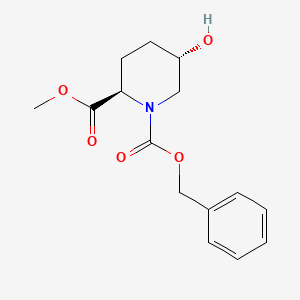 (2R-trans)-5-Hydroxy-1,2-piperidinedicarboxylic acid 2-methyl 1-benzyl ester