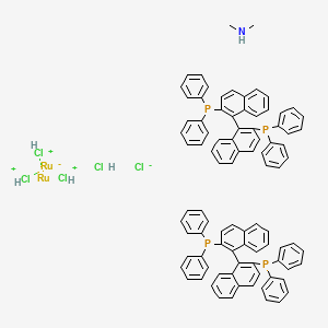 (R)-[(RuCl(BINAP))2(mu-Cl)3[NH2Me2]