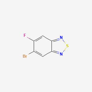 molecular formula C6H2BrFN2S B595513 5-Bromo-6-fluorobenzo[c][1,2,5]thiadiazole CAS No. 1242336-51-1