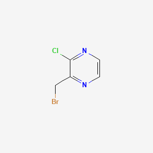 molecular formula C5H4BrClN2 B595515 2-(Bromomethyl)-3-chloropyrazine CAS No. 1289386-07-7