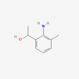molecular formula C9H13NO B595518 1-(2-Amino-3-methylphenyl)ethanol CAS No. 196611-19-5