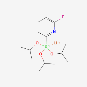 molecular formula C14H24BFLiNO3 B595522 Lithium triisopropyl 2-(6-fluoropyridyl)borate CAS No. 1256364-28-9