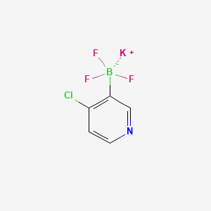 molecular formula C5H3BClF3KN B595524 Potassium (4-chloropyridin-3-yl)trifluoroborate CAS No. 1245906-67-5