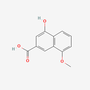 molecular formula C12H10O4 B595525 4-Hydroxy-8-methoxy-2-naphthoic acid CAS No. 16059-75-9