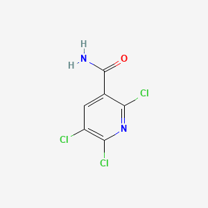 molecular formula C6H3Cl3N2O B595532 2,5,6-Trichloronicotinamide CAS No. 142266-62-4