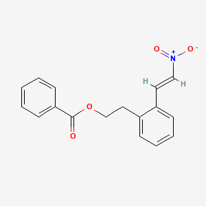 molecular formula C17H15NO4 B595534 Benzeneethanol, 2-(2-nitroethenyl)-, 1-benzoate CAS No. 139122-16-0