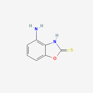 molecular formula C7H6N2OS B595543 4-Aminobenzoxazole-2(3H)-thione CAS No. 155559-79-8