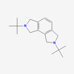 molecular formula C18H28N2 B595547 2,7-Di-tert-butyl-1,2,3,6,7,8-hexahydropyrrolo[3,4-e]isoindole CAS No. 118644-08-9