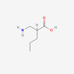 molecular formula C6H13NO2 B595548 2-(Aminomethyl)pentanoic acid CAS No. 104883-53-6
