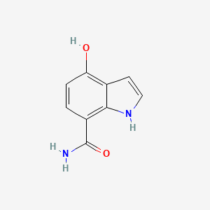 molecular formula C9H8N2O2 B595550 4-Hydroxy-1H-indole-7-carboxamide CAS No. 1211594-40-9