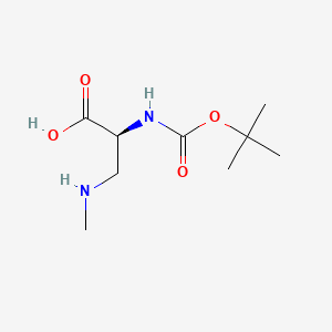 molecular formula C9H18N2O4 B595551 Boc-beta-N-methylamino-L-Ala CAS No. 124730-14-9