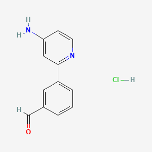3-(4-Aminopyridin-2-yl)benzaldehyde hydrochloride