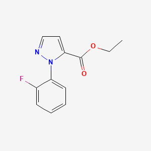 molecular formula C12H11FN2O2 B595588 ethyl 1-(2-fluorophenyl)-1H-pyrazole-5-carboxylate CAS No. 1246555-47-4