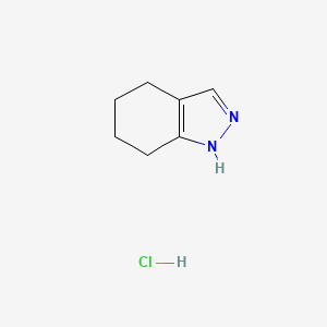 molecular formula C7H11ClN2 B595590 4,5,6,7-Tetrahydro-1H-indazole hydrochloride CAS No. 18161-11-0