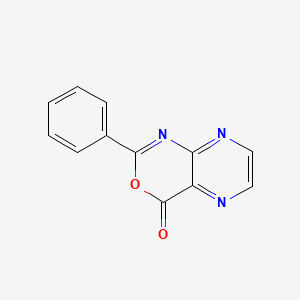 molecular formula C12H7N3O2 B595600 2-Phenyl-4H-pyrazino[2,3-d][1,3]oxazin-4-one CAS No. 155513-85-2