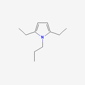 B595603 2,5-Diethyl-1-propylpyrrole CAS No. 123147-20-6