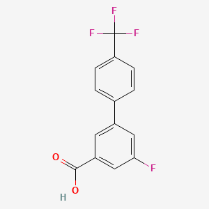 molecular formula C14H8F4O2 B595605 5-Fluoro-3-(4-trifluoromethylphenyl)benzoic acid CAS No. 1261824-93-4