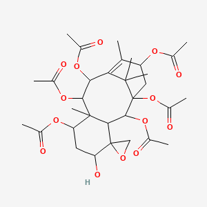 molecular formula C32H44O14 B595607 1-乙酰氧基-5-脱乙酰巴卡亭 I CAS No. 119120-27-3