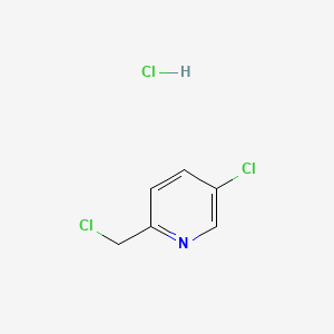 molecular formula C6H6Cl3N B595618 5-Chloro-2-(chloromethyl)pyridine hydrochloride CAS No. 124425-84-9