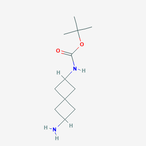 molecular formula C12H22N2O2 B059562 Tert-butyl (6-aminospiro[3.3]heptan-2-YL)carbamate CAS No. 1239589-52-6