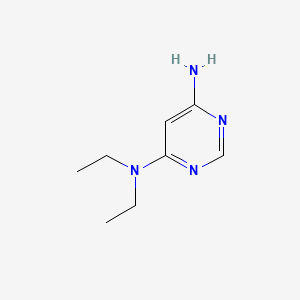 molecular formula C8H14N4 B595627 N4,N4-Diethyl-pyrimidine-4,6-diyldiamine CAS No. 108484-96-4