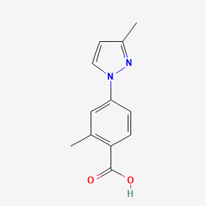 2-Methyl-4-(3-methyl-1H-pyrazol-1-yl)benzoic acid