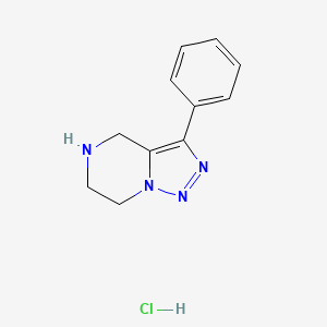 3-Phenyl-4,5,6,7-tetrahydro-1,2,3-triazolo[1,5-A]pyrazine hydrochloride
