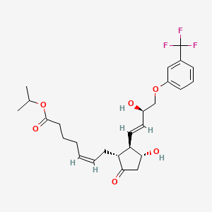 propan-2-yl (Z)-7-[(1R,2R,3R)-3-hydroxy-2-[(E,3R)-3-hydroxy-4-[3-(trifluoromethyl)phenoxy]but-1-enyl]-5-oxocyclopentyl]hept-5-enoate