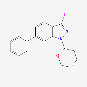 3-Iodo-6-phenyl-1-(tetrahydro-2H-pyran-2-yl)-1H-indazole