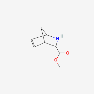 molecular formula C8H11NO2 B595668 Methyl 2-azabicyclo[2.2.1]hept-5-ene-3-carboxylate CAS No. 199807-77-7
