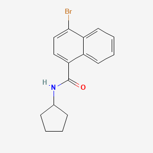 molecular formula C16H16BrNO B595676 N-Cyclopentyl 4-bromonaphthamide CAS No. 1365272-42-9