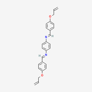 B595683 N,N'-Bis[[4-(2-propen-1-yloxy)phenyl]methylene]-1,4-benzenediamine CAS No. 102947-88-6