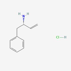 molecular formula C10H14ClN B595687 (S)-1-Phenylbut-3-en-2-amine hydrochloride CAS No. 141448-55-7