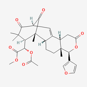 molecular formula C29H34O9 B595690 Khayalenoid E 
