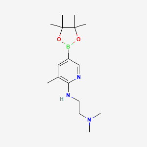 N',N'-Dimethyl-N-[3-methyl-5-(4,4,5,5-tetramethyl-1,3,2-dioxaborolan-2-yl)pyridin-2-yl]ethane-1,2-diamine
