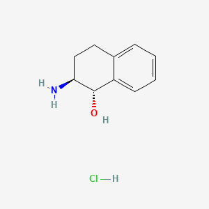 molecular formula C10H14ClNO B595695 (1S,2S)-trans-2-Amino-1,2,3,4-tetrahydro-1-naphthol hydrochloride CAS No. 115563-63-8
