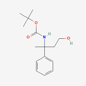 tert-Butyl (4-hydroxy-2-phenylbutan-2-yl)carbamate