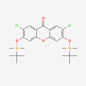 3,6-Bis{[tert-butyl(dimethyl)silyl]oxy}-2,7-dichloro-9H-xanthen-9-one