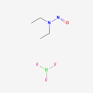 molecular formula C4H10BF3N2O B595712 N,N-diethylnitrous amide;trifluoroborane CAS No. 1735-79-1