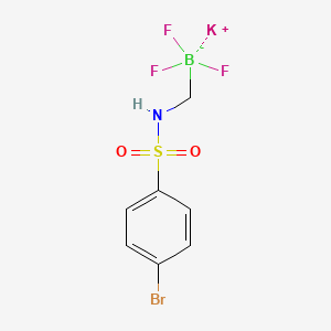 molecular formula C7H7BBrF3KNO2S B595736 Potassium (4-bromophenylsulfonamido)methyltrifluoroborate CAS No. 1286686-29-0
