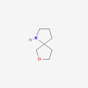 molecular formula C7H13NO B595737 7-Oxa-1-azaspiro[4.4]nonane CAS No. 128389-81-1