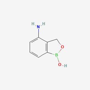 molecular formula C7H8BNO2 B595747 4-aminobenzo[c][1,2]oxaborol-1(3H)-ol CAS No. 1285533-08-5
