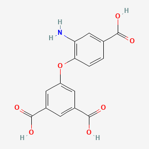 molecular formula C15H11NO7 B595756 5-(2-Amino-4-carboxyphenoxy)isophthalic acid CAS No. 141111-57-1