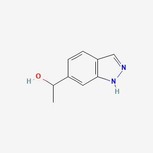 molecular formula C9H10N2O B595759 1-(1H-Indazol-6-yl)ethanol CAS No. 181820-44-0