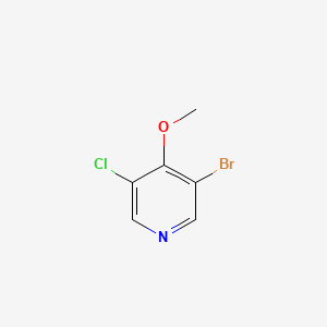molecular formula C6H5BrClNO B595768 3-Bromo-5-chloro-4-methoxypyridine CAS No. 1214362-58-9